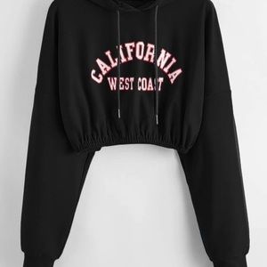 California Cropped Sweatshirt